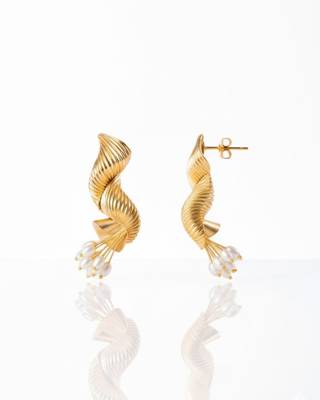 Golden bouquet earrings 4