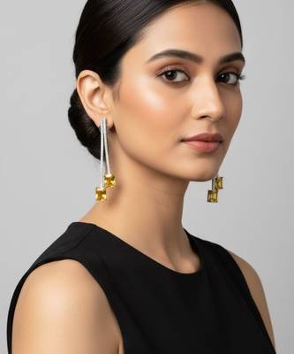 Cocktail citrine danglers 1