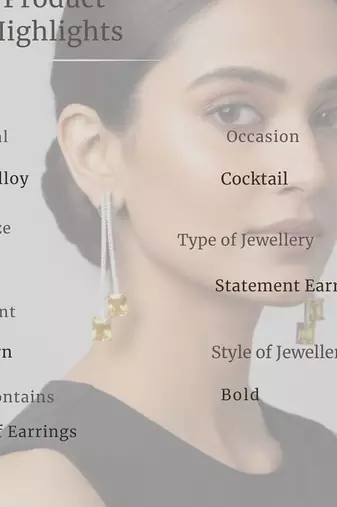 Cocktail citrine danglers