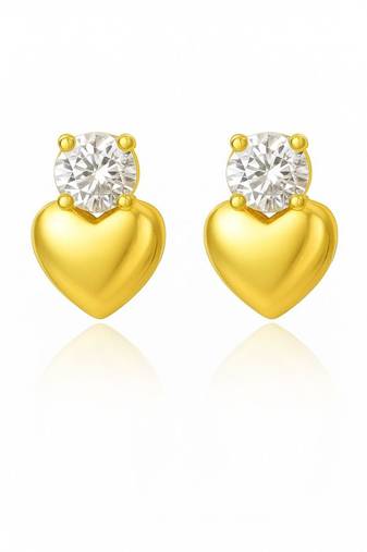 Sweet heart diamond studs