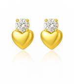 Sweet heart diamond studs