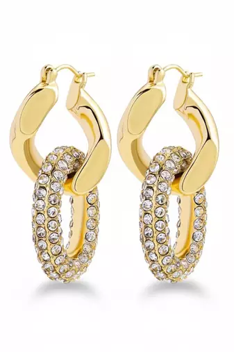 Ellipse halo glow hoops earrings