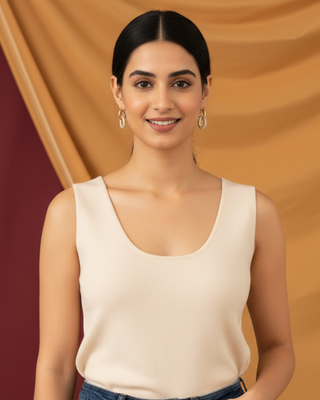 Ellipse Halo Glow Hoop Earrings | 18K Gold Plated Anti-Tarnish Hoops | Elegant Daily Wear 3