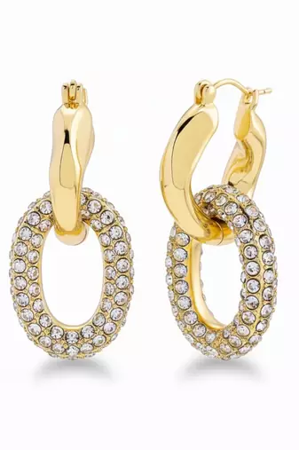 Ellipse halo glow hoops earrings