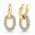 Ellipse halo glow hoops earrings