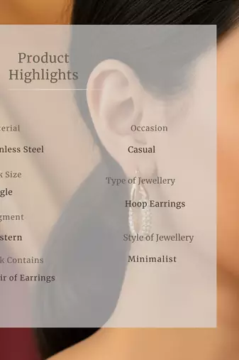Ellipse halo glow hoops earrings