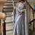 Grey embroidery fandy fully stitched anarkali set