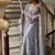 Grey embroidery fandy fully stitched anarkali set