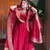 Rani pink embroidery crep fully stitched anarkali set