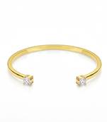 Gold twinkle twin cuff resizable bracelet