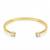 Gold twinkle twin cuff resizable bracelet