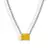Bling babe tennis chain: yellow rectangle