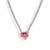 Bling babe tennis chain: pink heart