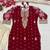 Maroon embroidery faux georgette fully stitched patiyala salwar