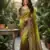 Parrot Green Color Sequins with Jari Thread Embroidery Work  Chiffon art silk saree
