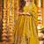 Mehendi embroidery crep fully stitched anarkali set