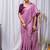 Light Magenta Color Zari Embroidery Hotflix Diamond Work Vichitra Silk Saree