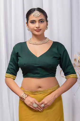 Yellow Color Zari Embroidery Hotflix Diamond Work Vichitra Silk Saree