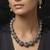 Black beaded jewellery necklace