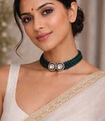 Black beaded jewellery necklace