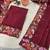 Maroon Color Malti Colour Thread Embroidery work  Silk Saree