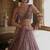 Mauve Kasturi Silk Sequins Embroidered Bridal Lehenga Choli With Net Dupatta