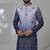 Blue shaded aesthetic embroidery kurta for men | premium designer ethnic wear