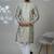 Aesthetic light pista embroidery kurta for men | premium designer men's kurta