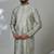Aesthetic light pista embroidery kurta for men | premium designer men's kurta