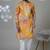 Aesthetic yellow color neck embroidery kurta for men | premium designer men's kurta