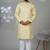 Aesthetic yellow embroidery kurta for men | premium designer men's kurta