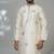 Aesthetic cream elephant embroidery kurta for men | premium designer men's kurta