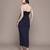Navy Blue Viscose Gown