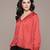 Coral dehry satin shirt