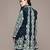 Navy blue embroidered velvet jacket