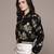Black embroidered jacquard jacket