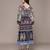 Black printed georgette dress