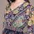Black printed georgette dress