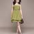 Olive taffeta short dress