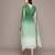 Green chiffon long dress