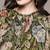 Olive printed georgette top