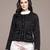 Black Embroidered Viscose Jacket