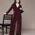 Maroon velvet jumpsuit