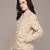 Beige embroidered taffeta jacket