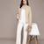 Beige embroidered taffeta jacket