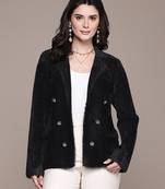 Black nylon knitted jacket