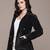 Black nylon knitted jacket