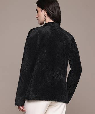 Black nylon knitted jacket 3