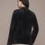 Black nylon knitted jacket