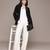 Black nylon knitted jacket